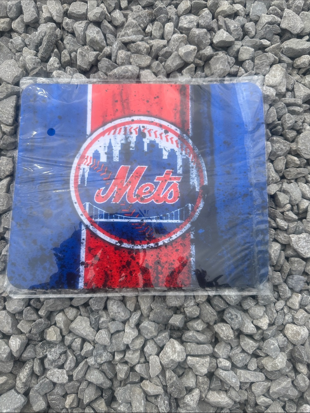 MLB Mets Red & Blue Mouse Pad - Team Logo Gaming/Office Pad